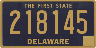 DE license plate 218145