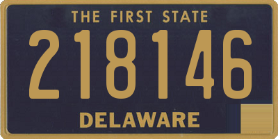 DE license plate 218146