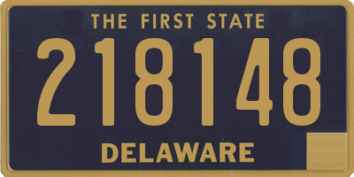 DE license plate 218148