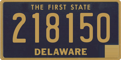 DE license plate 218150