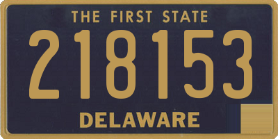 DE license plate 218153