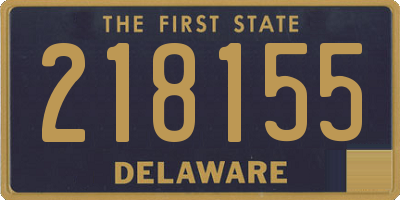 DE license plate 218155