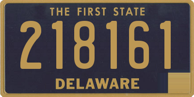 DE license plate 218161
