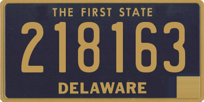 DE license plate 218163