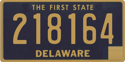 DE license plate 218164