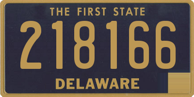 DE license plate 218166