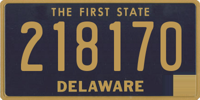 DE license plate 218170