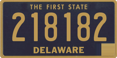 DE license plate 218182