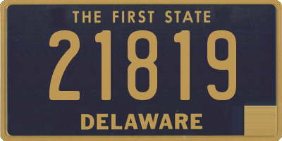 DE license plate 21819