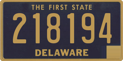 DE license plate 218194