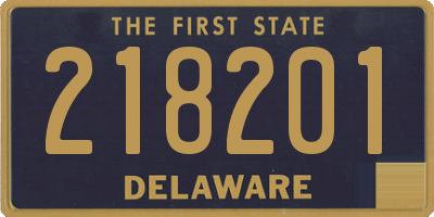 DE license plate 218201