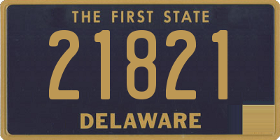 DE license plate 21821