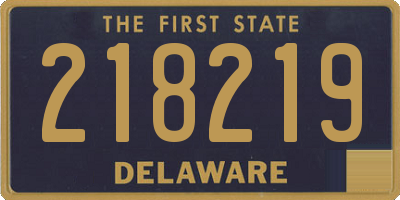 DE license plate 218219