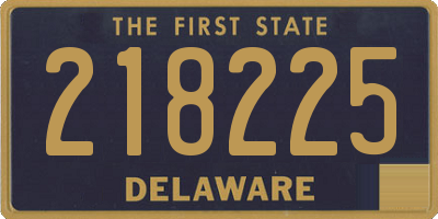 DE license plate 218225