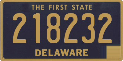 DE license plate 218232