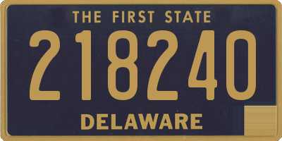 DE license plate 218240