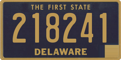 DE license plate 218241