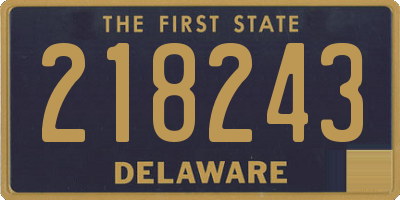 DE license plate 218243