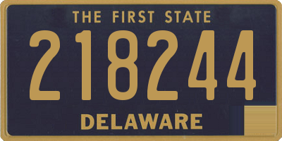 DE license plate 218244