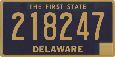 DE license plate 218247