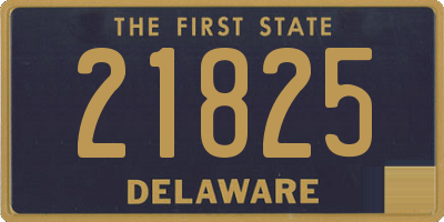 DE license plate 21825