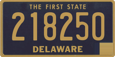 DE license plate 218250