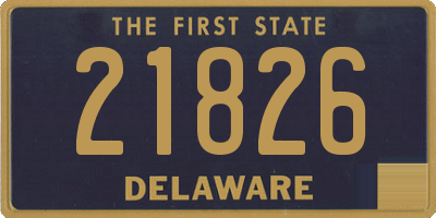 DE license plate 21826