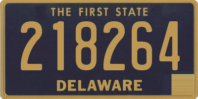 DE license plate 218264