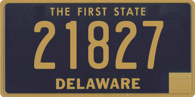 DE license plate 21827