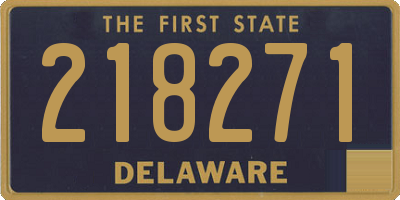 DE license plate 218271