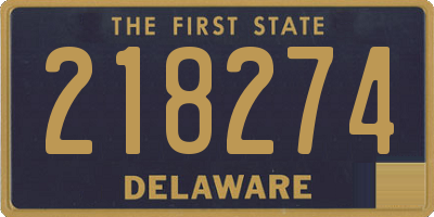 DE license plate 218274