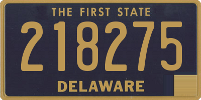 DE license plate 218275