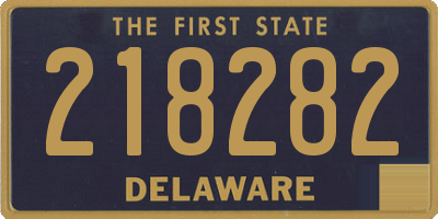 DE license plate 218282