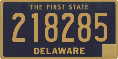 DE license plate 218285