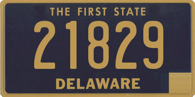 DE license plate 21829