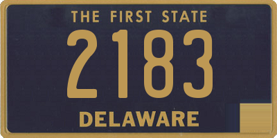 DE license plate 2183