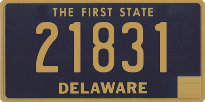 DE license plate 21831