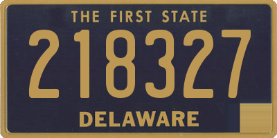 DE license plate 218327