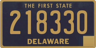 DE license plate 218330