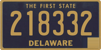 DE license plate 218332