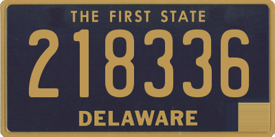 DE license plate 218336