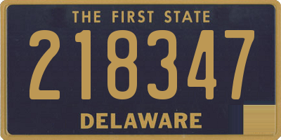 DE license plate 218347