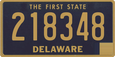 DE license plate 218348