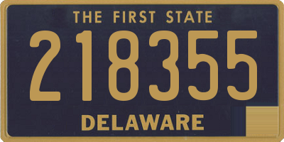 DE license plate 218355