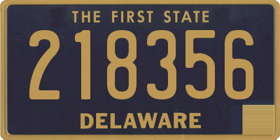 DE license plate 218356