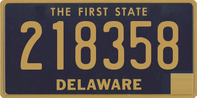 DE license plate 218358