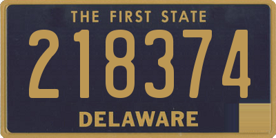 DE license plate 218374