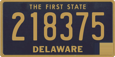 DE license plate 218375