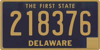 DE license plate 218376