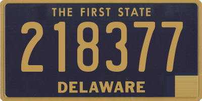 DE license plate 218377